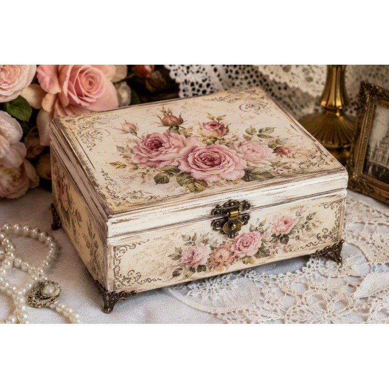 Rose Legacy - Szkatułka Decoupage Premium